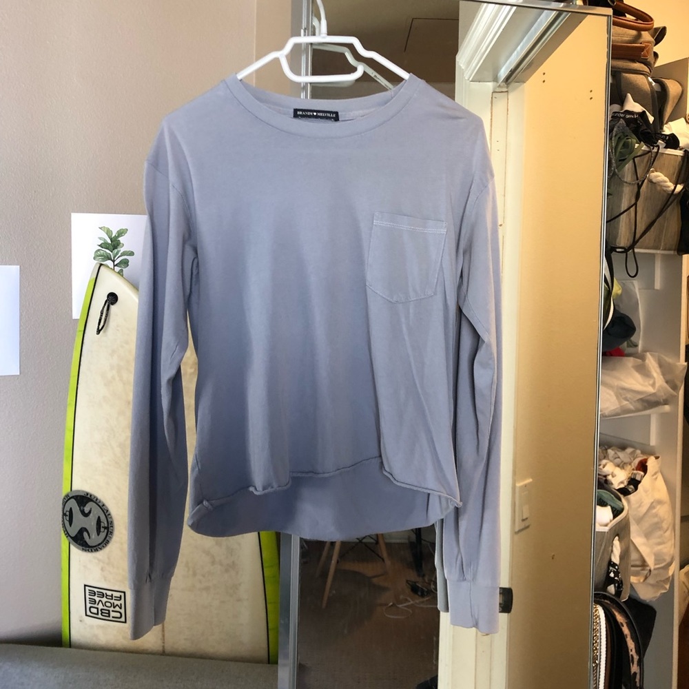 Brandy Melville blue gray pullover